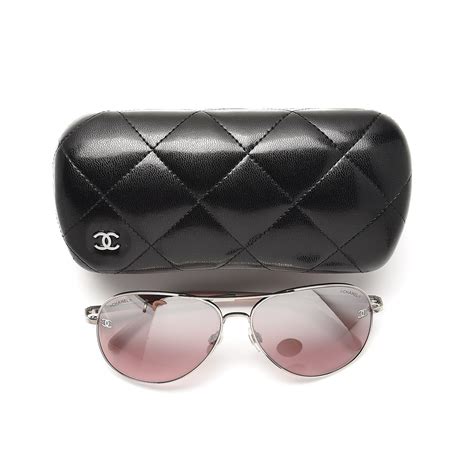 chanel pink pilot sunglasses|authentic chanel sunglasses.